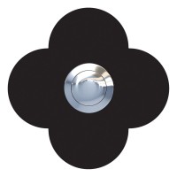 Przycisk dzwonkowy Kwiat czarny